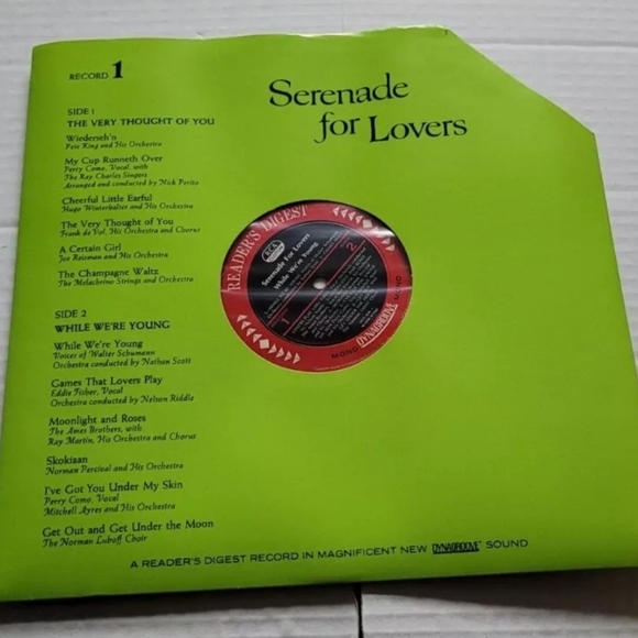 Reader's Digest SERENADE FOR LOVERS 9-Record LP Box Set (1969, Vinyl) - Picture 4 of 15